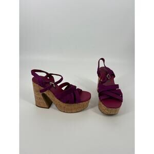 Free People Purple Chunky Heels (SB9)